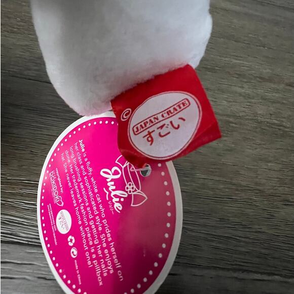 Doki Doki Japan Crate Exclusive Julie the Cat 6" Stuffed Plush Flower Charm NWT‎ - Picture 4 of 6